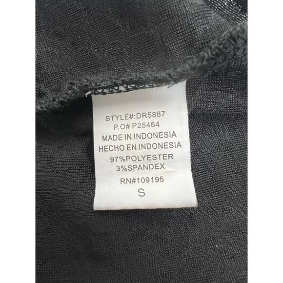 love J Black Textured Boatneck Scoop back Bodycon Dress Size Small - Picture 4 of 7